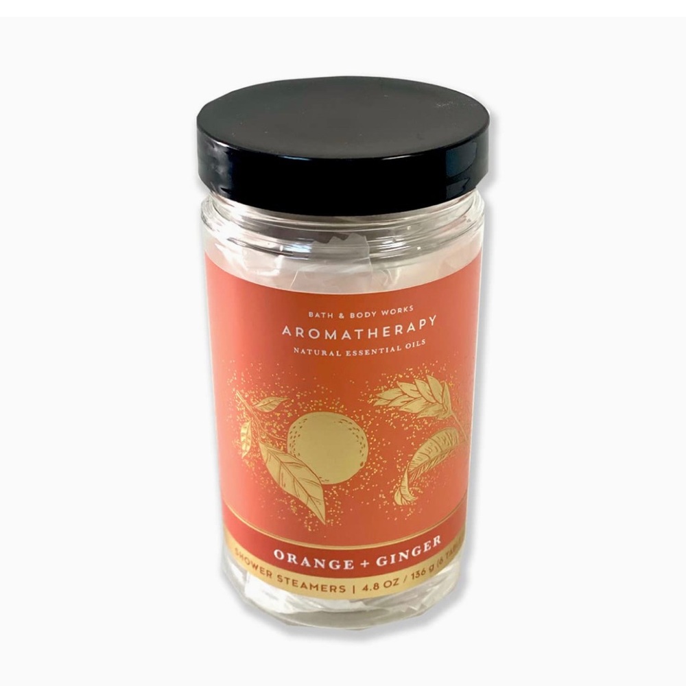Bath & Body Works AROMATHERAPY ENERGY ORANGE GINGER Shower Steamers 4.8 Oz 6 CT